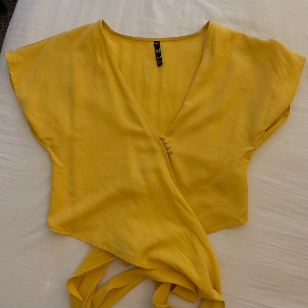 Zara Crop/Tie Top